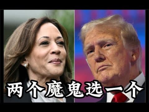 论美国大选中国人的中庸策略：两个魔鬼中选一个｜特朗普上台后的台海战争与伊朗国王复国